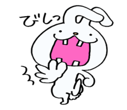 Rabbit of a sparse tooth! sticker #10954865