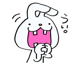 Rabbit of a sparse tooth! sticker #10954869