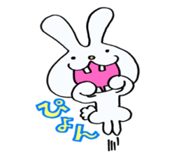 Rabbit of a sparse tooth! sticker #10954870