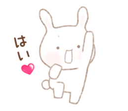 Twinte cute BUNNY GIRL! version 2 sticker #10955549