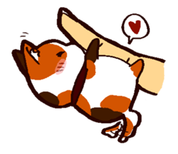 Super sticky tricolor mini dog sticker #10956717