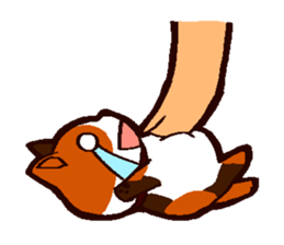 Super sticky tricolor mini dog sticker #10956723