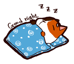 Super sticky tricolor mini dog sticker #10956732