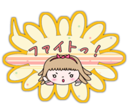 Cute girl balloons sticker #10957127
