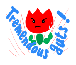 a Somehow KAWAII tulip 2 sticker #10957560