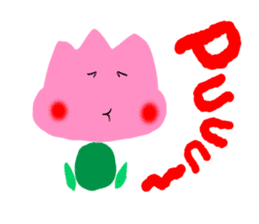 a Somehow KAWAII tulip 2 sticker #10957561