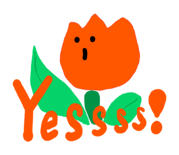 a Somehow KAWAII tulip 2 sticker #10957564