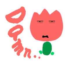 a Somehow KAWAII tulip 2 sticker #10957573