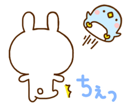Rabbit Usahina & Penguin sticker #10957593