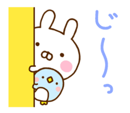 Rabbit Usahina & Penguin sticker #10957605