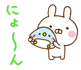 Rabbit Usahina & Penguin sticker #10957606