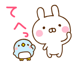 Rabbit Usahina & Penguin sticker #10957611