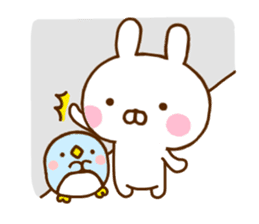 Rabbit Usahina & Penguin sticker #10957613