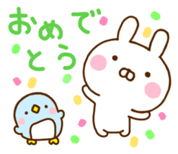 Rabbit Usahina & Penguin sticker #10957616
