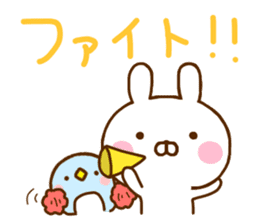 Rabbit Usahina & Penguin sticker #10957619