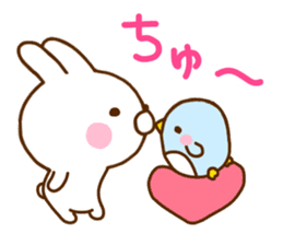 Rabbit Usahina & Penguin sticker #10957620
