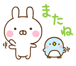 Rabbit Usahina & Penguin sticker #10957631