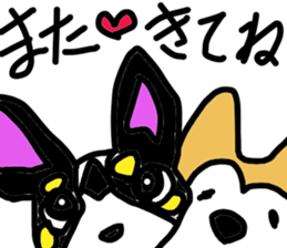 dog in AKITA sticker #10957809