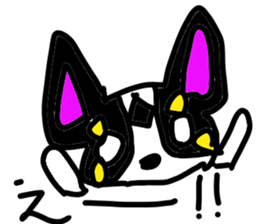 dog in AKITA sticker #10957817