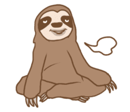sloth slowly sticker #10958232
