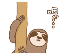 sloth slowly sticker #10958248