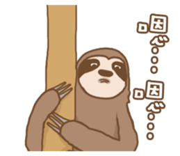 sloth slowly sticker #10958249