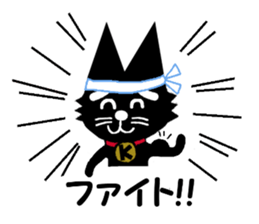 Black cat weather sticker #10959509