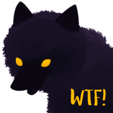 Darkie the wolf sticker #10959647