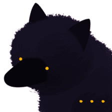 Darkie the wolf sticker #10959655