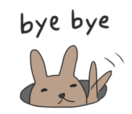 Japanese Speaking Rabbit sticker #10960076