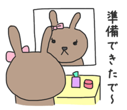 Japanese Speaking Rabbit sticker #10960094