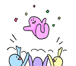 Mistery colorful creature 2 sticker #10961181