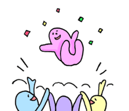 Mistery colorful creature 2 sticker #10961181