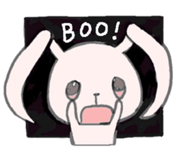 cute pink rabbit sticker sticker #10961263