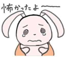 cute pink rabbit sticker sticker #10961270