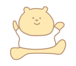 The bear which put on a t-shirt. sticker #10961473