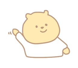 The bear which put on a t-shirt. sticker #10961474