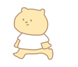 The bear which put on a t-shirt. sticker #10961475