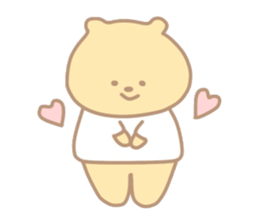 The bear which put on a t-shirt. sticker #10961477