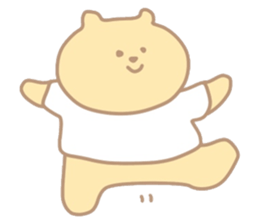 The bear which put on a t-shirt. sticker #10961479