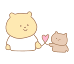 The bear which put on a t-shirt. sticker #10961481