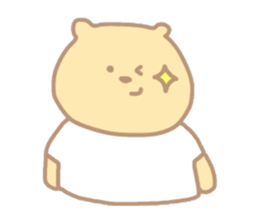 The bear which put on a t-shirt. sticker #10961482