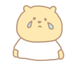 The bear which put on a t-shirt. sticker #10961483