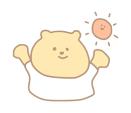 The bear which put on a t-shirt. sticker #10961486