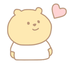 The bear which put on a t-shirt. sticker #10961489