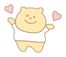 The bear which put on a t-shirt. sticker #10961490