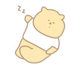 The bear which put on a t-shirt. sticker #10961493