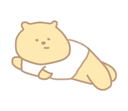 The bear which put on a t-shirt. sticker #10961494