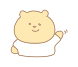 The bear which put on a t-shirt. sticker #10961495