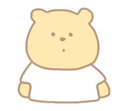 The bear which put on a t-shirt. sticker #10961496